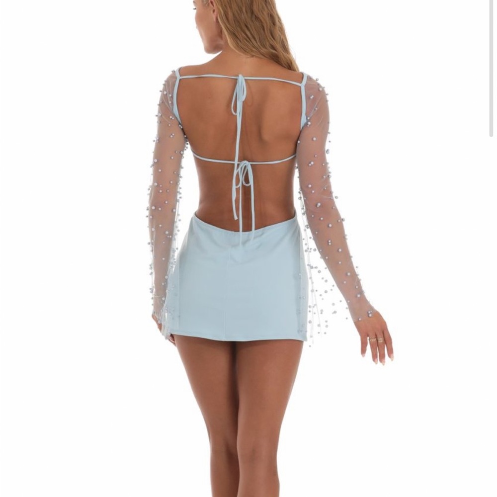 Lucy in the sky long sleeve cocktail dress